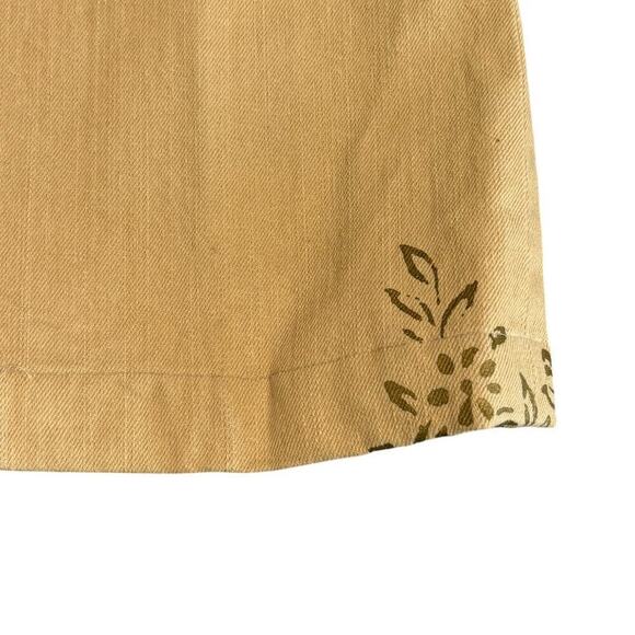 Ralph Lauren Lauren Jeans Co. Women's Vintage Floral Tan Jeans Plus Size 14 - Picture 7 of 7